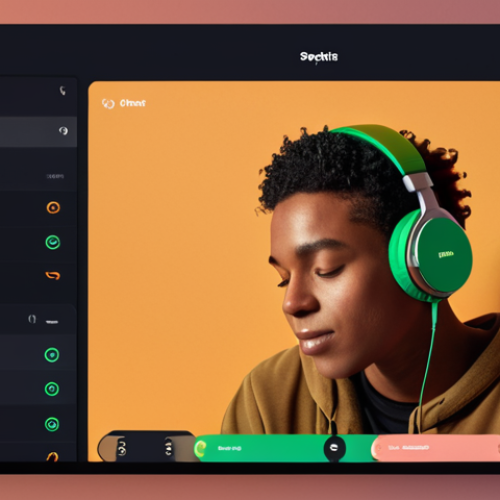 Home 15 **
"Personalized music playlist on Spotify interface. Focus on UI elements showing algorithm-driven recommendations. User enjoying the music with headphones. Warm, inviting color palette."
**